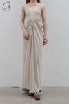 OUDE WAAG knitted slim dresses OW-23SS-DS06 meters gray